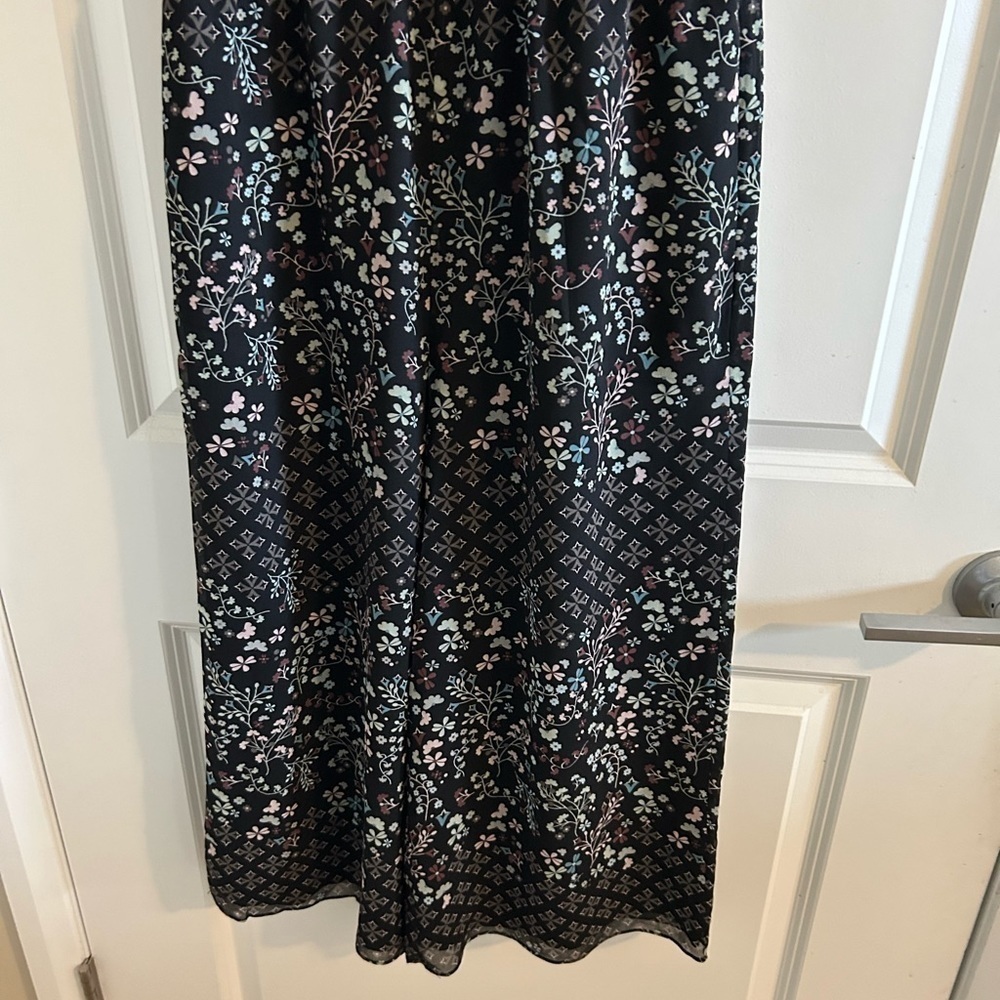 TED Baker Black Marcila Hazel High Neck Wide Leg Floral Jumpsuit - Picture 5 of 9